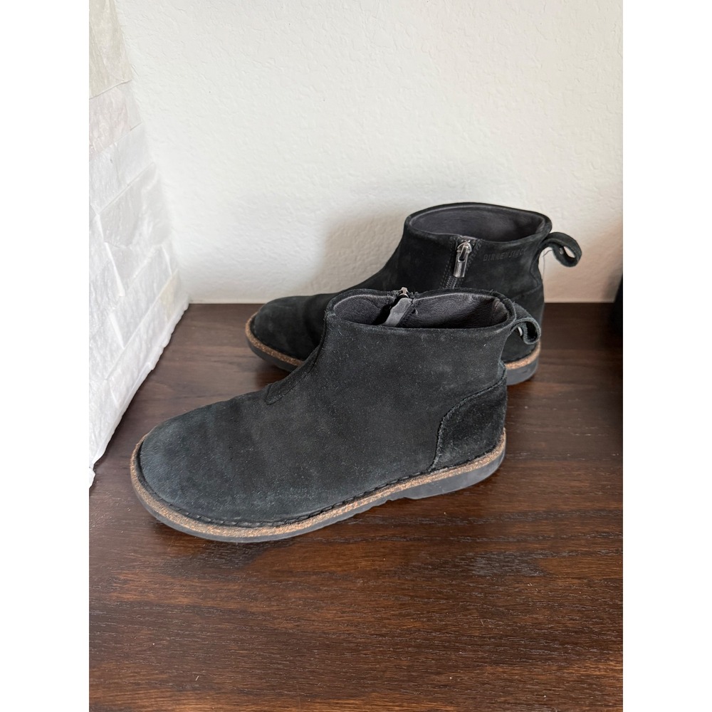 Birkenstock Bennington Black Suede Ankle Boots Side Zip Comfort Shoes Mens 7.5